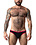NASTY PIG NASTY PIG PROFILE LOWRISE BRIEF BLK/RED
