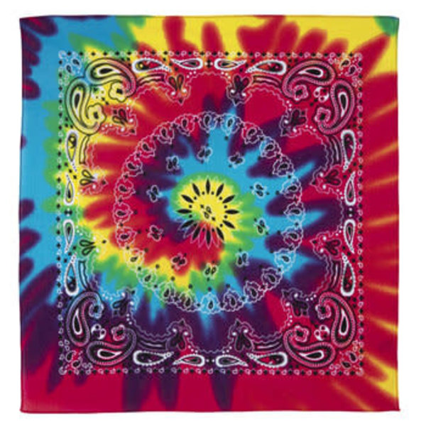 PAISLEY TIE DYE BANDANA