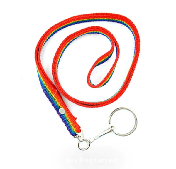 RAINBOW RAINBOW W/ KEY RING LANYARD