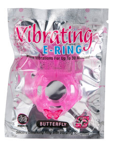 BLUSH NOVELTIES POWERBULLET SIMPLE & TRUE E-RING BUTTERFLY