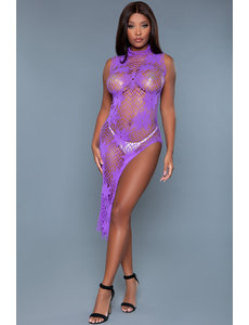 BEWICKED BEWICKED ALL NIGHT LONG DRESS PURPLE
