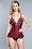 BEWICKED BEWICKED BEATRIX TEDDY MAROON