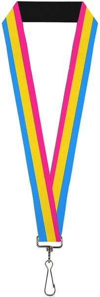 RAINBOW PANSEXUAL LANYARD