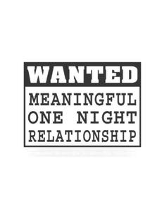 RAINBOW WANTED MEANINGFUL RELATIONSHIP STICKER