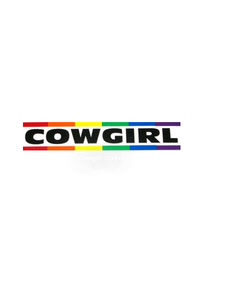 RAINBOW COWGIRL RAINBOW STICKER