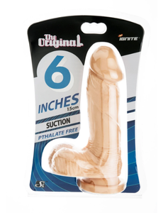 IGNITE COCK BALLS SUCTION 6" FLESH