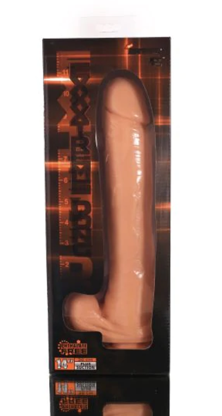 EXXTREME EXXTREME DONG WITH SUCTION 14" FLESH