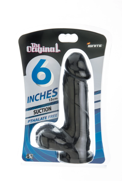 IGNITE COCK BALLS SUCTION 6" BLACK