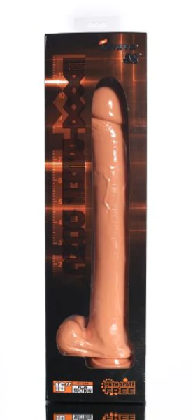 EXXTREME EXXTREME DONG WITH SUCTION 16" FLESH