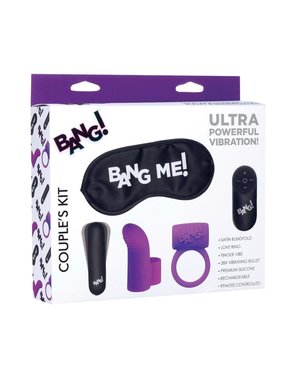 XR Brands BANG COUPLES LOVE RING KIT PURPLE