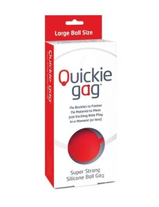 Creative Conceptions QUICKIE GAG SILICONE BALL GAG RED