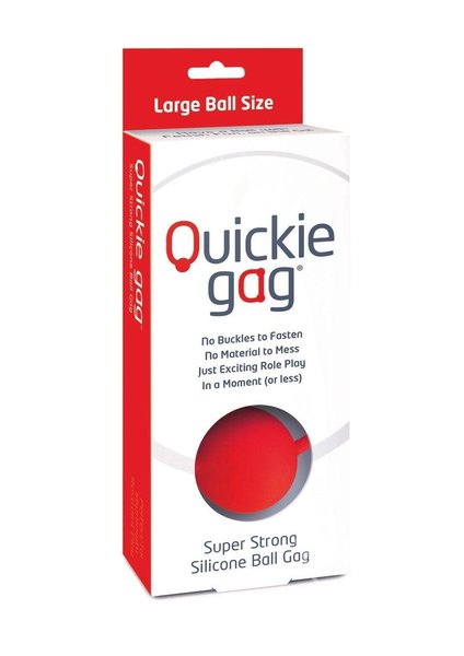Creative Conceptions QUICKIE GAG SILICONE BALL GAG RED