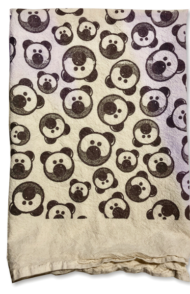 BURLY SHIRTS BURLY BEARDED BEAR KITCHEN TOWEL