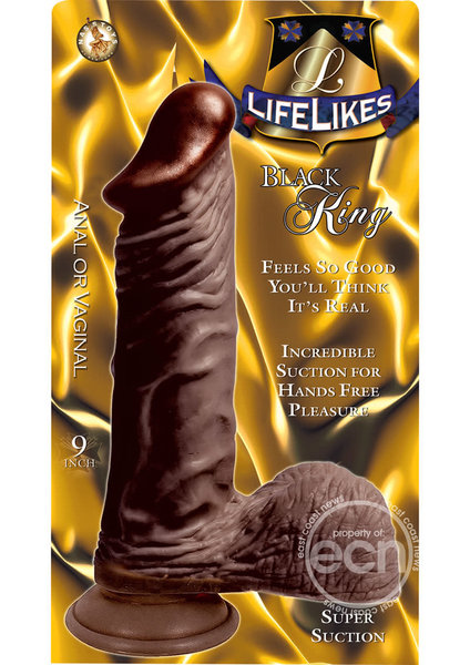 NASSTOYS LIFELIKE BLACK KING 9"