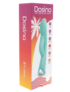 BEACHBUNNY DOSINA G-SPOT THUMPING DUAL VIBE SEA FOAM