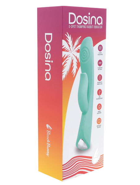 BEACHBUNNY DOSINA G-SPOT THUMPING DUAL VIBE SEA FOAM
