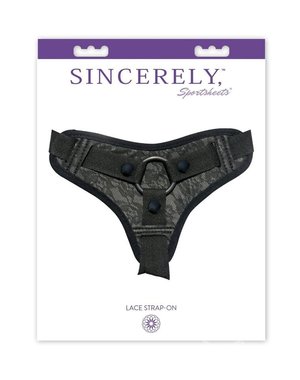 SPORTSHEETS SINCERELY SPORTSHEETS MIDNIGHT LACE BLACK HARNESS