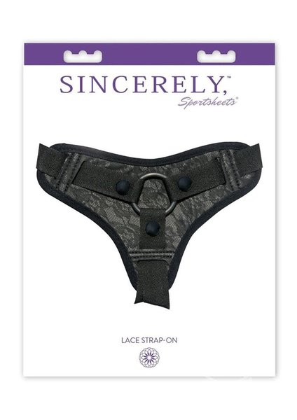 SPORTSHEETS SINCERELY SPORTSHEETS MIDNIGHT LACE BLACK HARNESS
