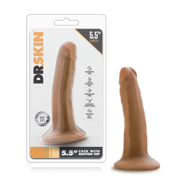 DR SKIN DR SKIN DILDO WITH SUCTION 5.5"