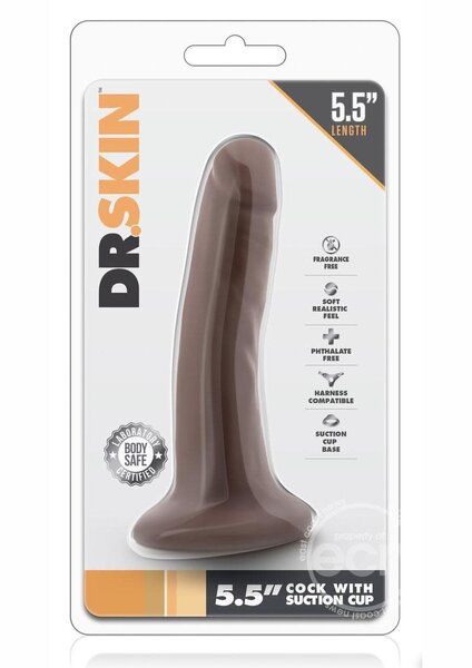 DR SKIN DR SKIN DILDO WITH SUCTION 5.5"