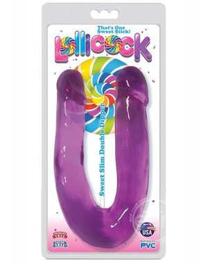 CURVE LOLLICOCK SWEET SLIM DOUBLE DIPPER DILDO GRAPE