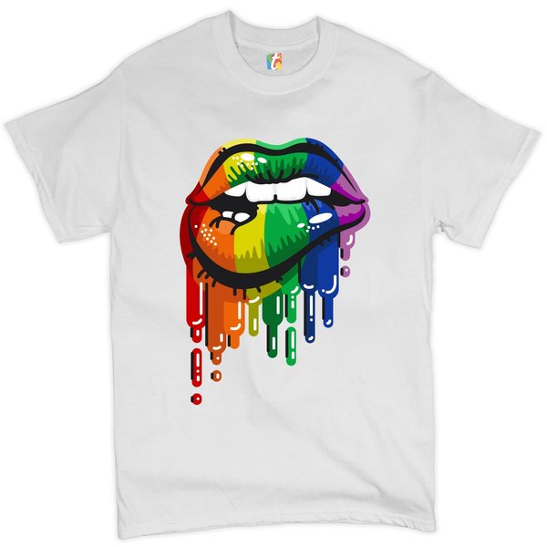 RAINBOW RAINBOW LIPS T SHIRT