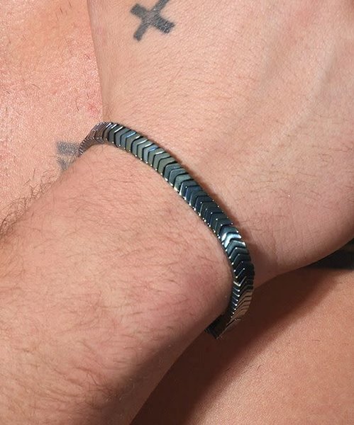ANDREW CHRISTIAN HEMATITE BRACELET