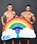 ANDREW CHRISTIAN AC RAINBOW PRIDE BEACH TOWEL
