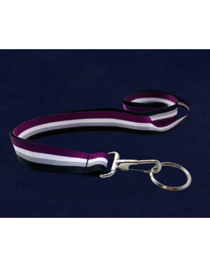 RAINBOW ASEXUAL PRIDE LANYARD