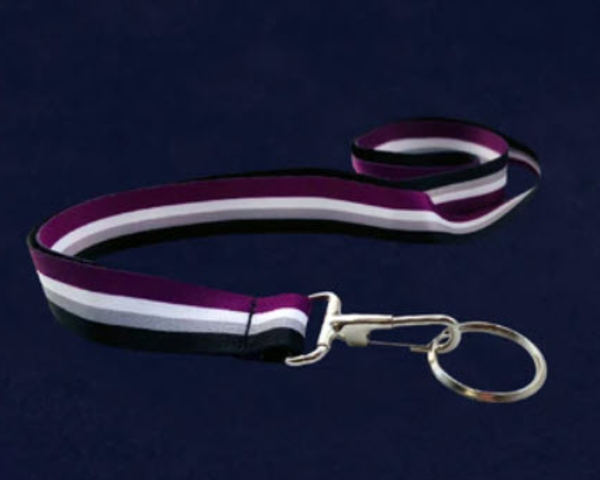 RAINBOW ASEXUAL PRIDE LANYARD