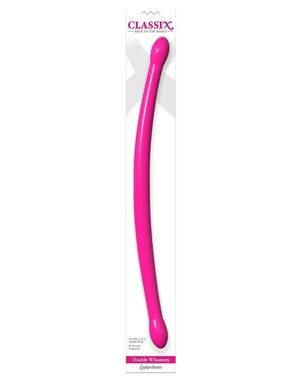 PIPEDREAM PRODUCTS CLASSIX DOUBLE WHAMMY DOUBLE DILDO 17.25" PINK