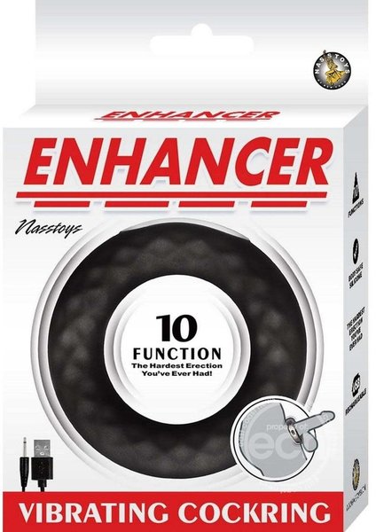 ENHANCER VIBRATING COCKRING BLACK