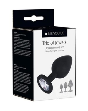 ME YOU US ME YOU US TRIO OF JEWELS BLACK