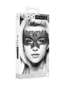 OUCH! OUCH LACE EYE MASK PRINCESS BLACK