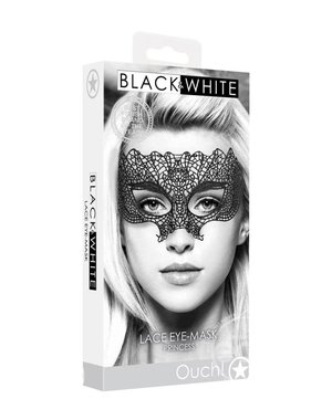 OUCH! OUCH LACE EYE MASK PRINCESS BLACK