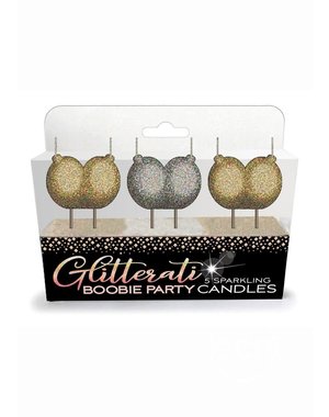 Little Genie Productions GLITTERATI BOOBIE CANDLES 4PC SET