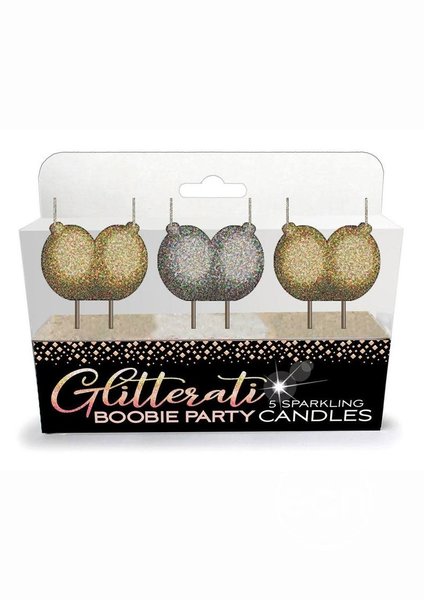 Little Genie Productions GLITTERATI BOOBIE CANDLES 4PC SET