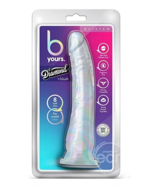 BLUSH NOVELTIES B YOURS DIAMOND GLISTEN 8.75" CLEAR