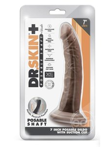 BLUSH NOVELTIES DR SKIN PLUS POSABLE DILDO 7"