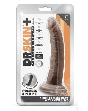 BLUSH NOVELTIES DR SKIN PLUS POSABLE DILDO 7"