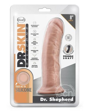 BLUSH NOVELTIES DR SKIN SILICONE DR SHEPHERD 8" DILDO