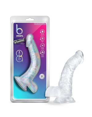 BLUSH NOVELTIES B YOURS DIAMOND LUSTER 8.5" CLEAR