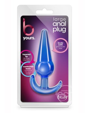 BLUSH NOVELTIES B YOURS LARGE ANAL PLUG BLUE