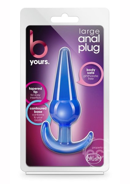 BLUSH NOVELTIES B YOURS LARGE ANAL PLUG BLUE