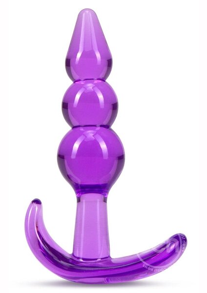 BLUSH NOVELTIES B YOURS TRIPLE BEAD ANAL PLUG PURPLE