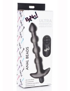 BANG! BANG! RECHARGEABLE VIBRATING ANAL BEADS WITH REMOTE