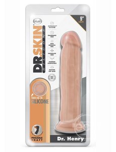 BLUSH NOVELTIES DR SKIN SILICONE DR HENRY 9" DILDO