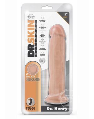 BLUSH NOVELTIES DR SKIN SILICONE DR HENRY 9" DILDO