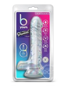 BLUSH NOVELTIES B YOURS DIAMOND DAZZLE DILDO 9"