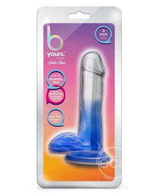 DR SKIN B YOURS STELLA BLUE 6" DILDO BLUEA
